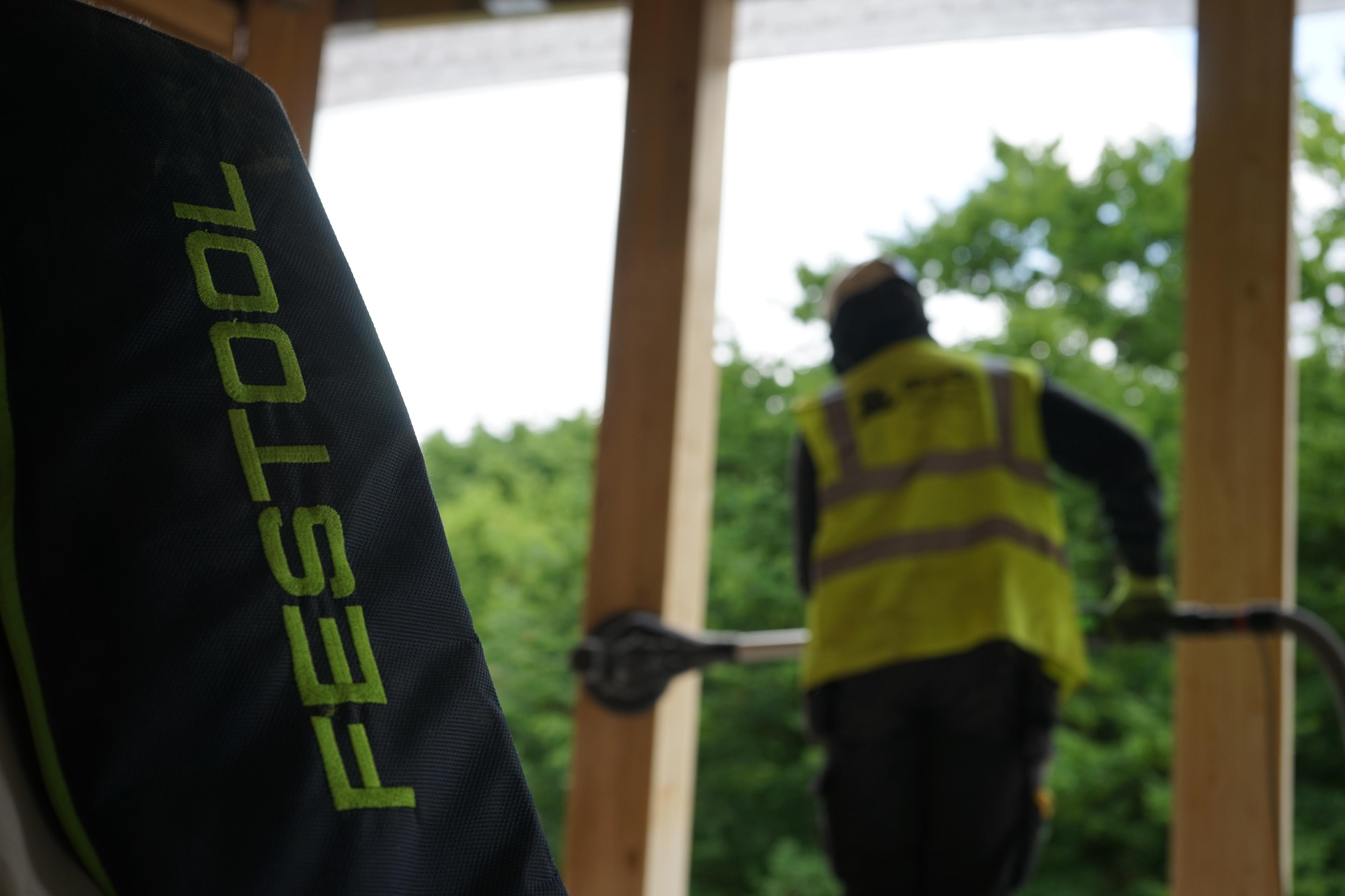 Photo du chantier — ossature bois pour bloc médical 5