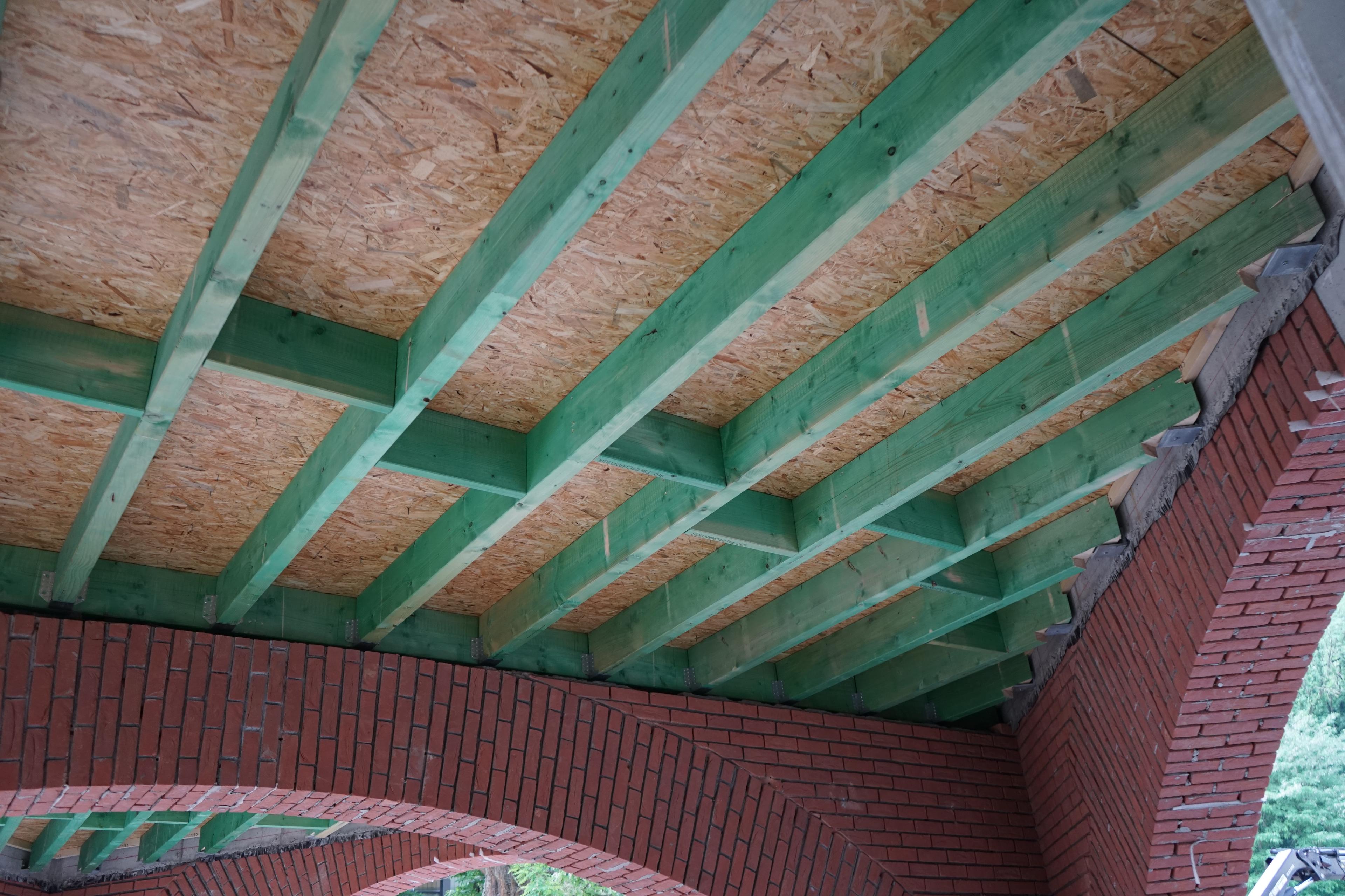 Photo du chantier — ossature bois pour bloc médical 3