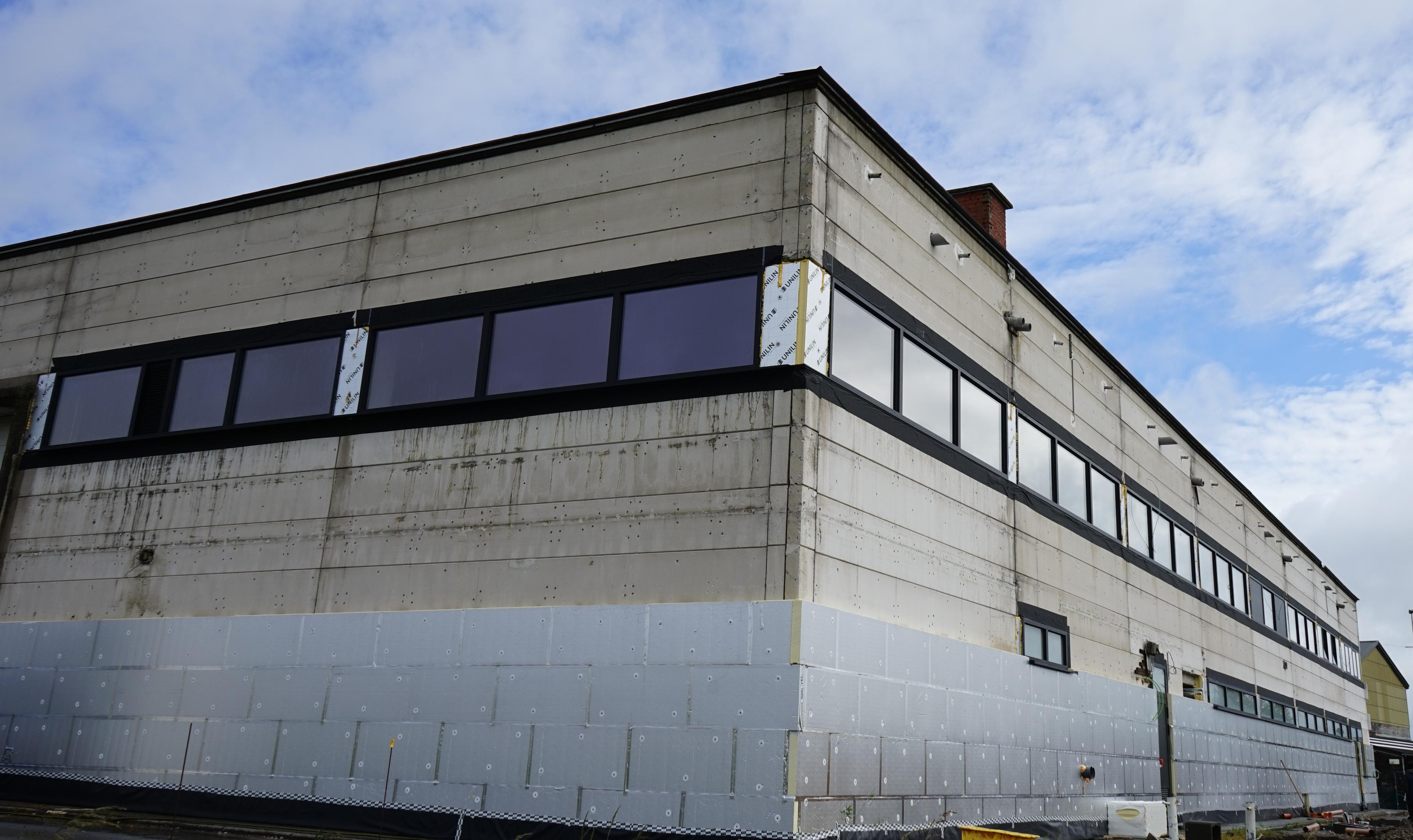 Photo du chantier — isolation et bardage de façade en Belgique 1