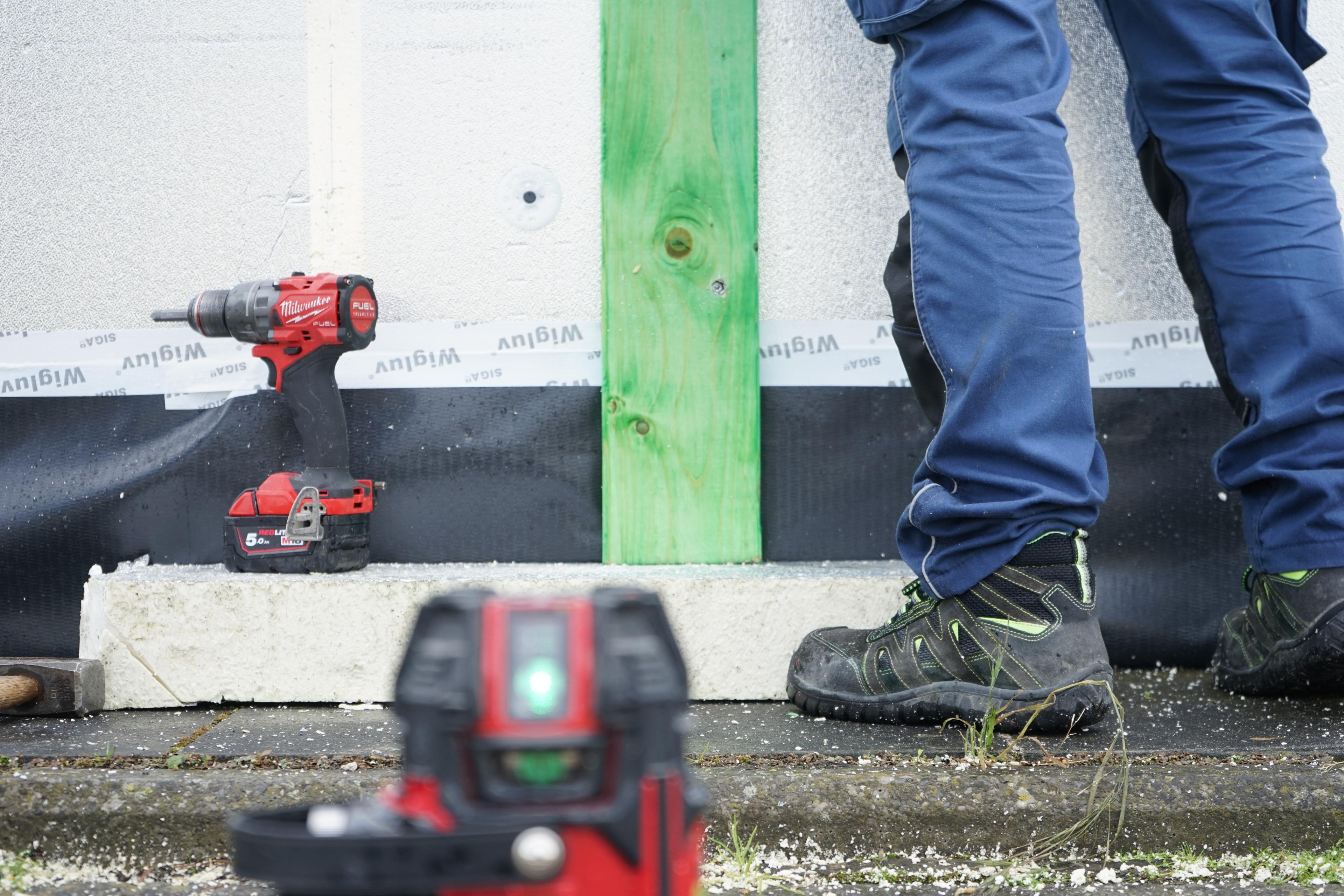 Photo du chantier — isolation et bardage de façade en Belgique 3